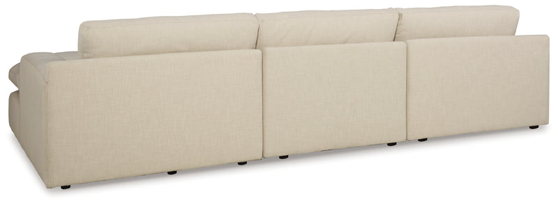 Seccional Elyza de 3 piezas con chaise longue