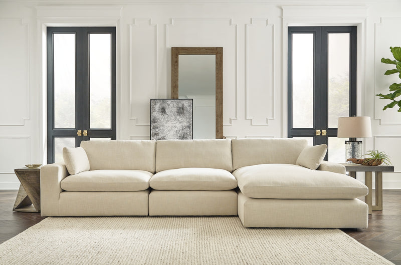 Seccional Elyza de 3 piezas con chaise longue