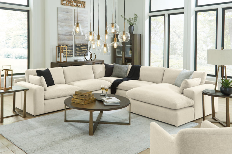 Sofá seccional de 5 piezas Elyza con chaise longue