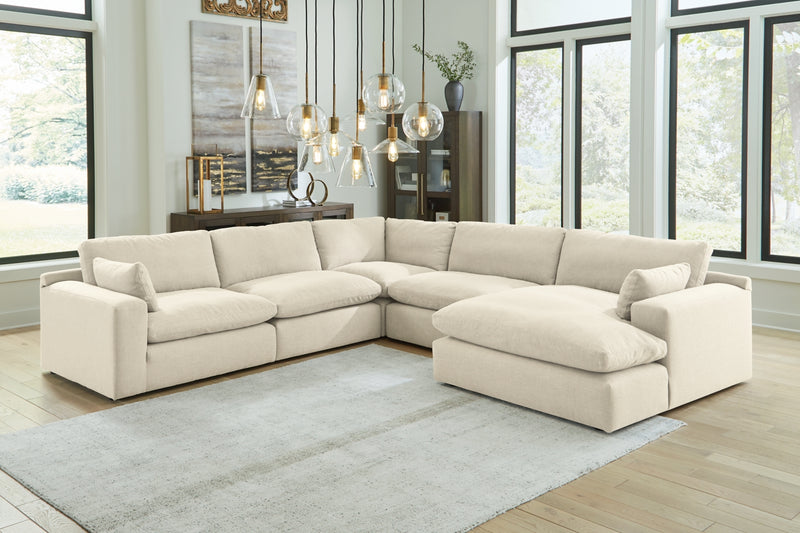 Sofá seccional de 5 piezas Elyza con chaise longue