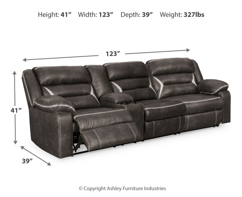 Sofá reclinable eléctrico Kincord de 2 piezas