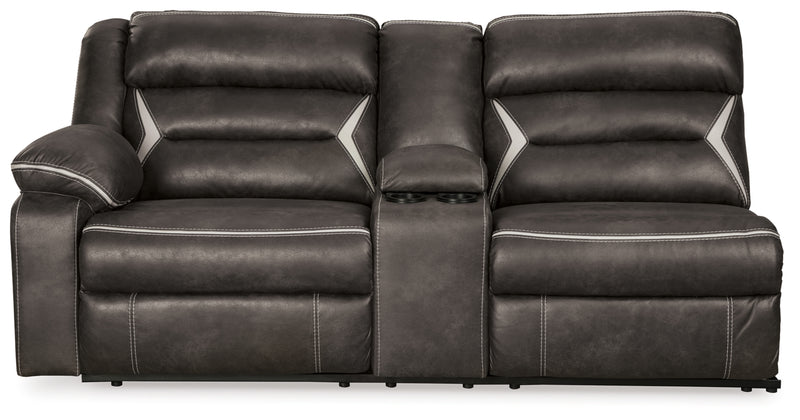 Sofá reclinable eléctrico de 2 piezas Kincord
