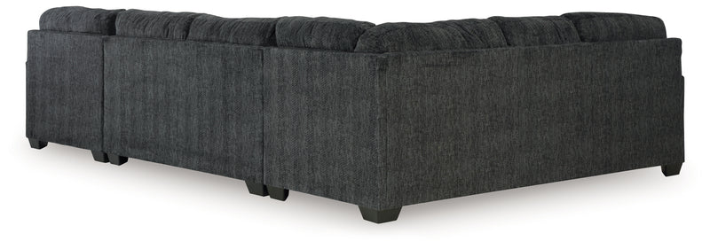 Seccional Hollyview de 3 piezas con chaise longue