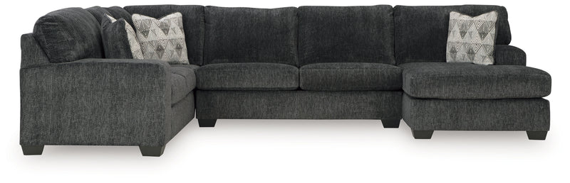 Seccional Hollyview de 3 piezas con chaise longue