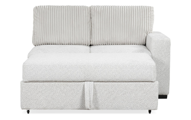 Wohlen 2Pc Sectional with Pop Up Sleeper & Storage