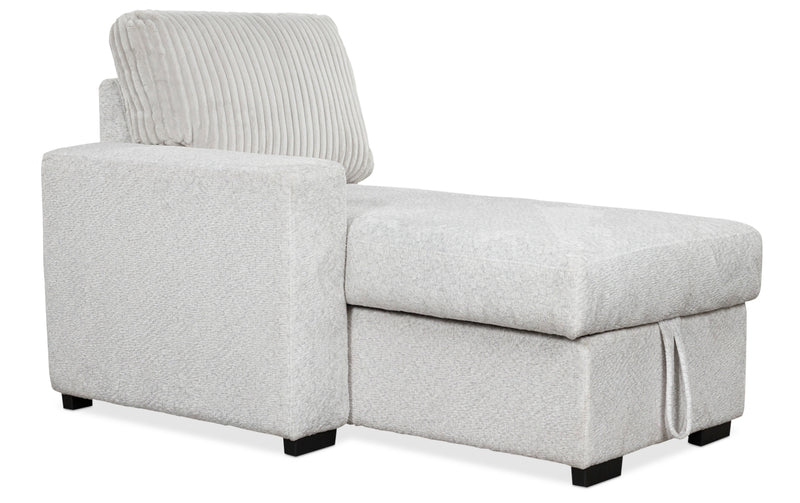 Wohlen 2Pc Sectional with Pop Up Sleeper & Storage