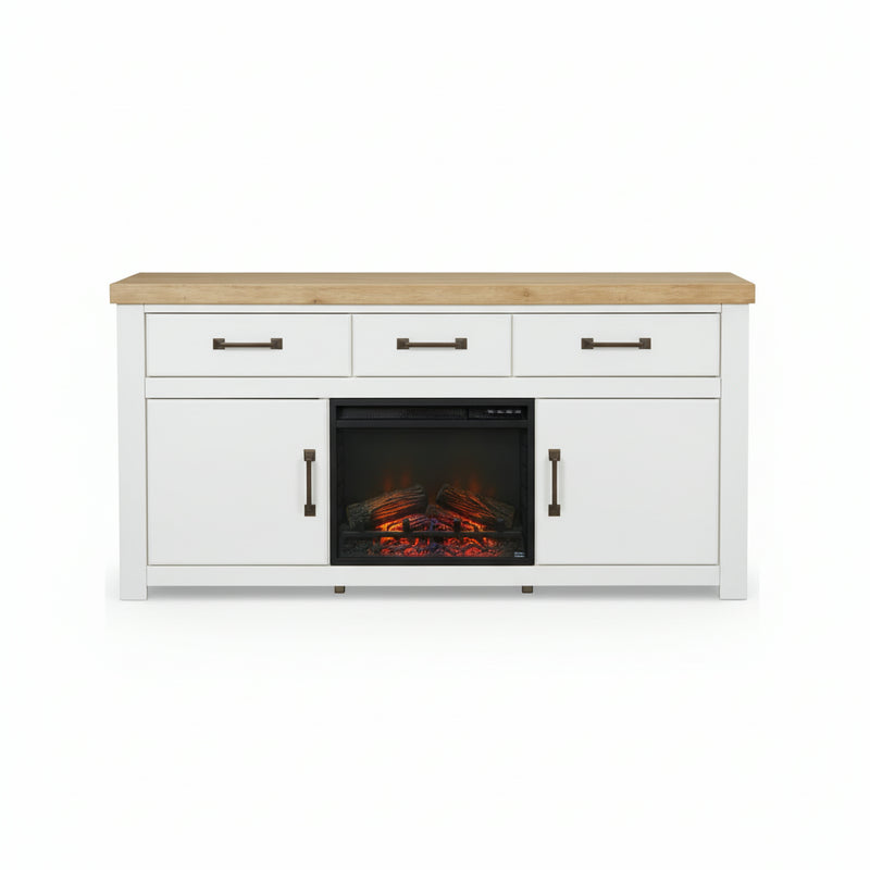 Savonport XL TV Stand w/Fireplace Option
