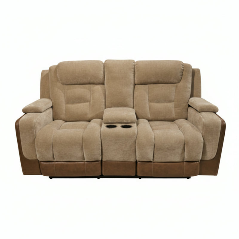 Ultimax Power Reclining Loveseat/Console/Adjustable Headrest