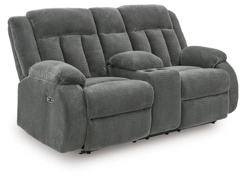 Greely Bend DBL Reclining Power Loveseat w/Console