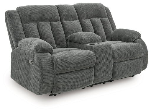 Greely Bend DBL Reclining Power Loveseat w/Console