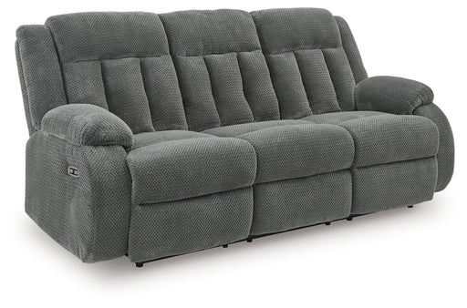Greely Bend Reclining Power Sofa w/Drop Down Table
