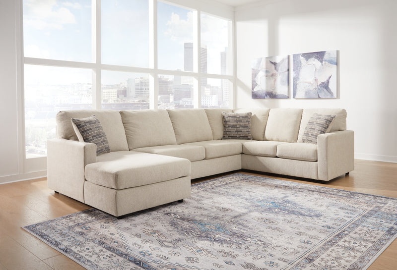 Seccional de 3 piezas con chaise Edenfield