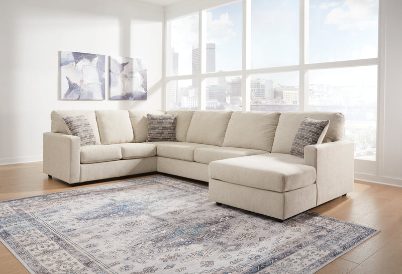 Seccional de 3 piezas con chaise Edenfield