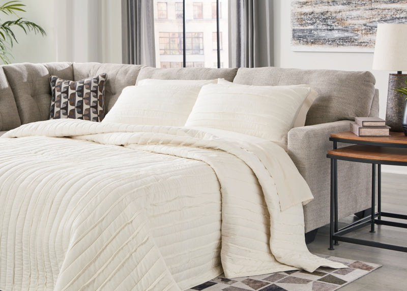 Seccional Chaise con Sofá Cama de 2 Piezas Mahoney