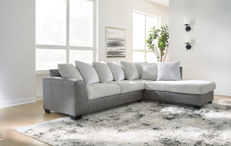 Seccional Clairette Court de 2 piezas con chaise lounge