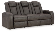 Fyne-Dyme Power Reclining Sofa with Adjustable Headrest