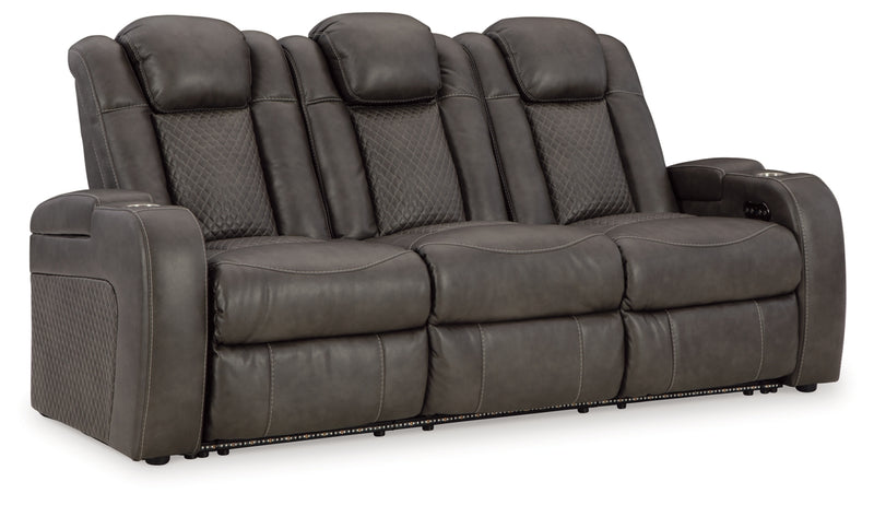 Fyne-Dyme Power Reclining Sofa with Adjustable Headrest
