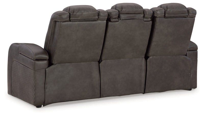 Fyne-Dyme Power Reclining Sofa with Adjustable Headrest