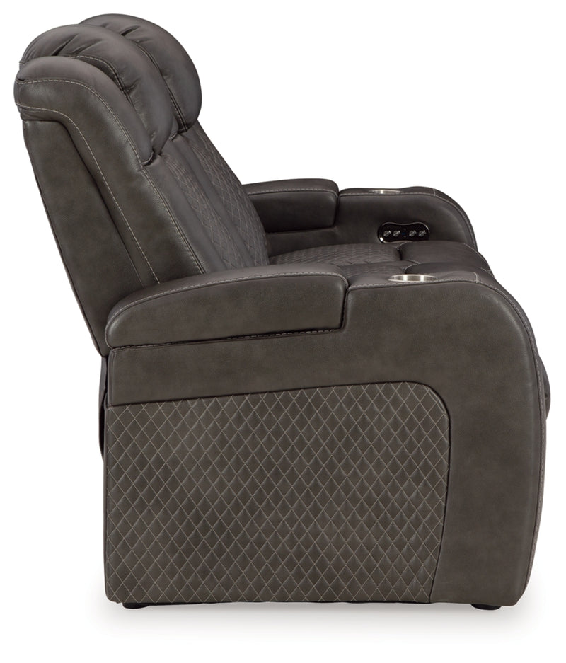 Fyne-Dyme Power Reclining Sofa with Adjustable Headrest