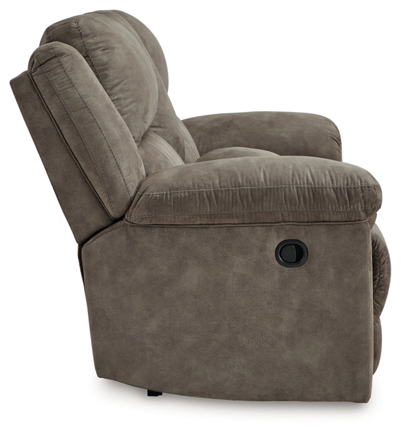Sofá de dos plazas reclinable doble con consola Laresview
