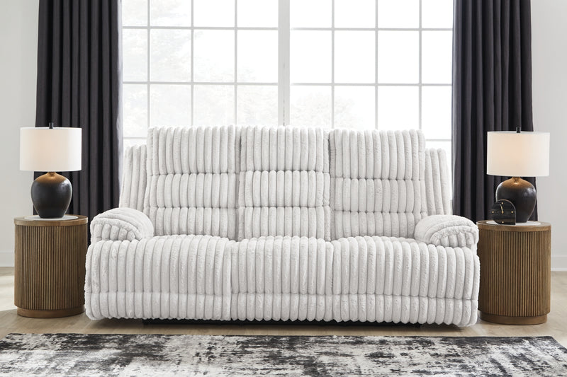 Technique Reclining Power Sofa w/Drop Down Table
