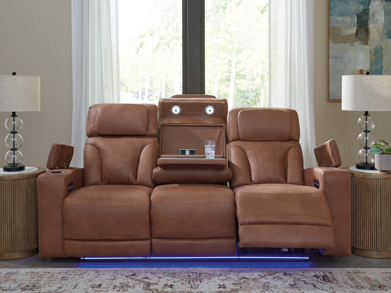 Sofá reclinable eléctrico Point Clear con reposacabezas ajustable