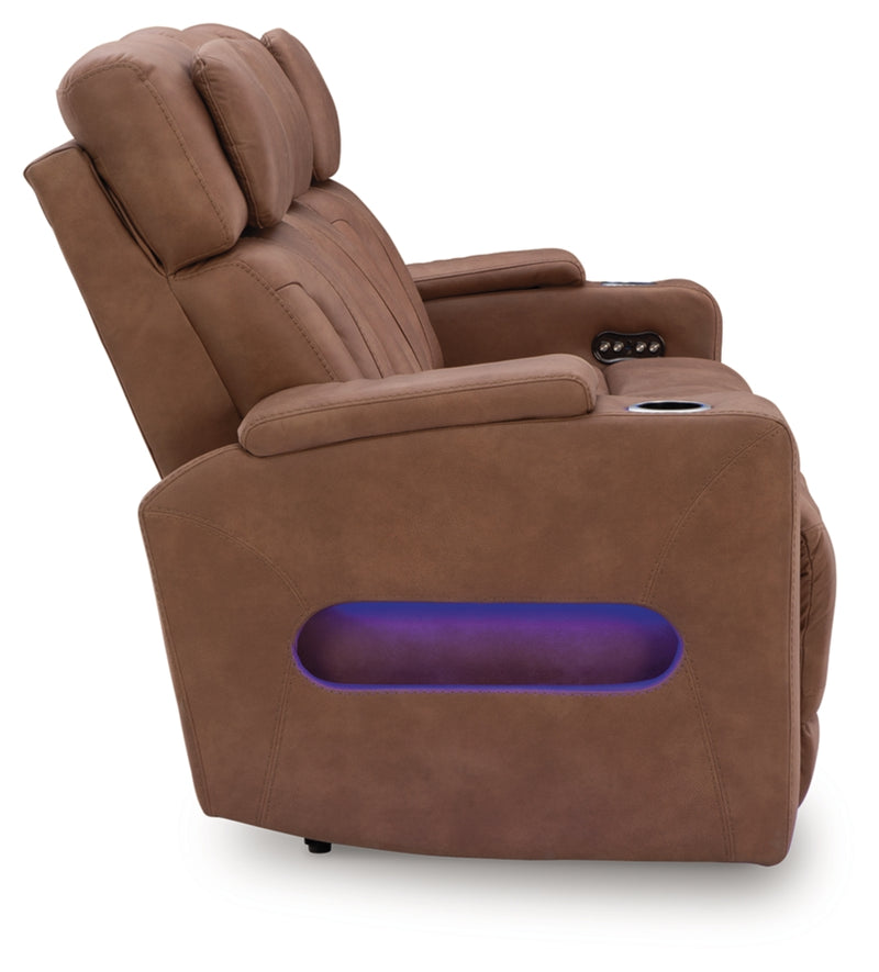 Sofá reclinable eléctrico Point Clear con reposacabezas ajustable