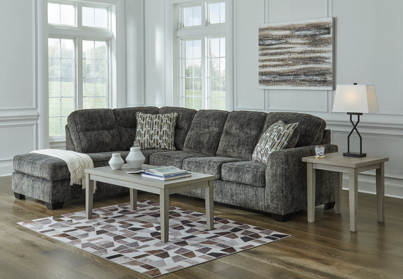 Seccional Lonoke de 2 piezas con chaise lounge