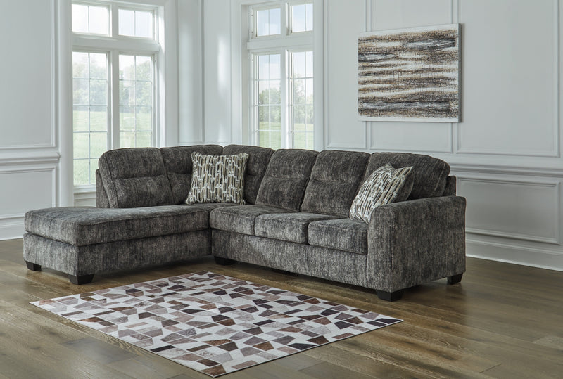 Seccional Lonoke de 2 piezas con chaise lounge