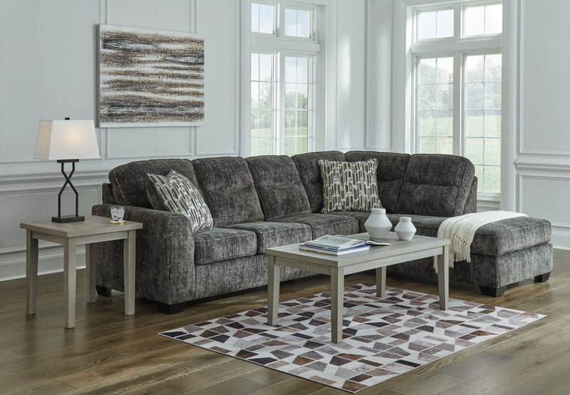 Seccional Lonoke de 2 piezas con chaise lounge