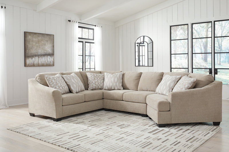 Seccional de 3 piezas Brogan Bay con módulo Cuddler