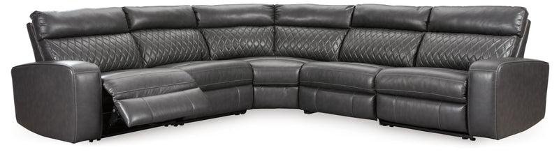 Seccional reclinable eléctrico Samperstone de 5 piezas