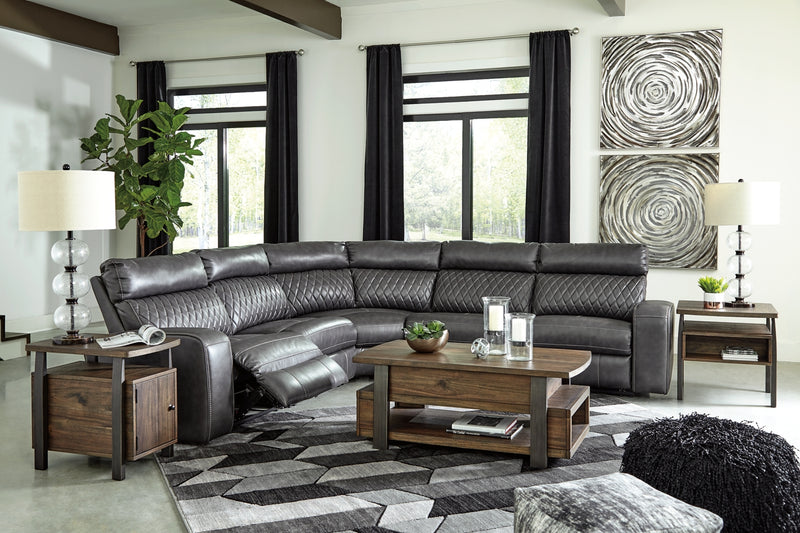 Seccional reclinable eléctrico Samperstone de 5 piezas