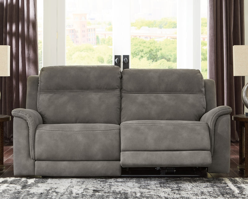 Sofá reclinable eléctrico de 2 plazas Next-Gen Durapella con reposacabezas ajustable