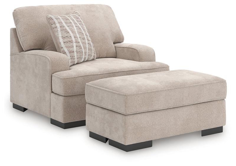 Sillón y otomana de alta gama