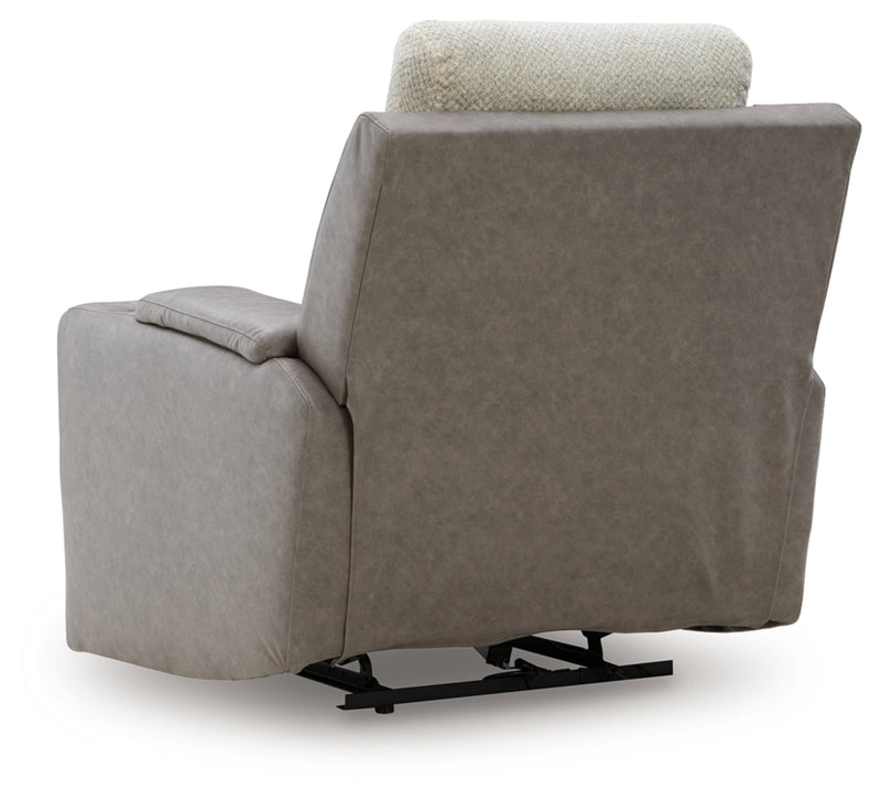 Stately Check Power Recliner/Adjustable Headrest