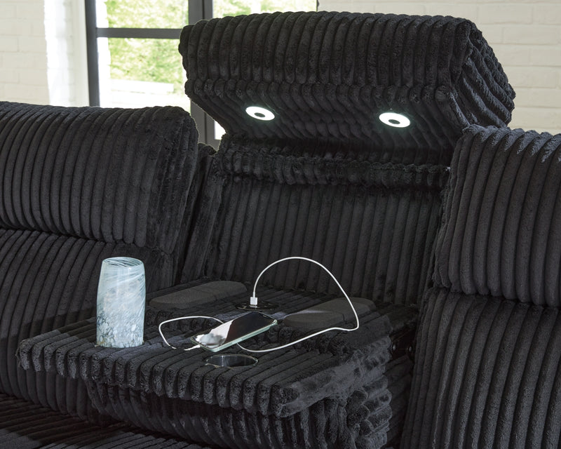 Sofá reclinable eléctrico TwinBrooke con reposacabezas ajustable