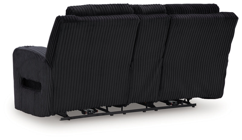 TwinBrooke Sofá reclinable de dos plazas/Consola/Reposacabezas ajustable