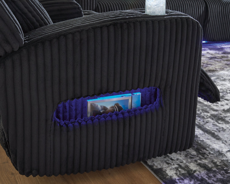 Sofá reclinable eléctrico TwinBrooke con reposacabezas ajustable
