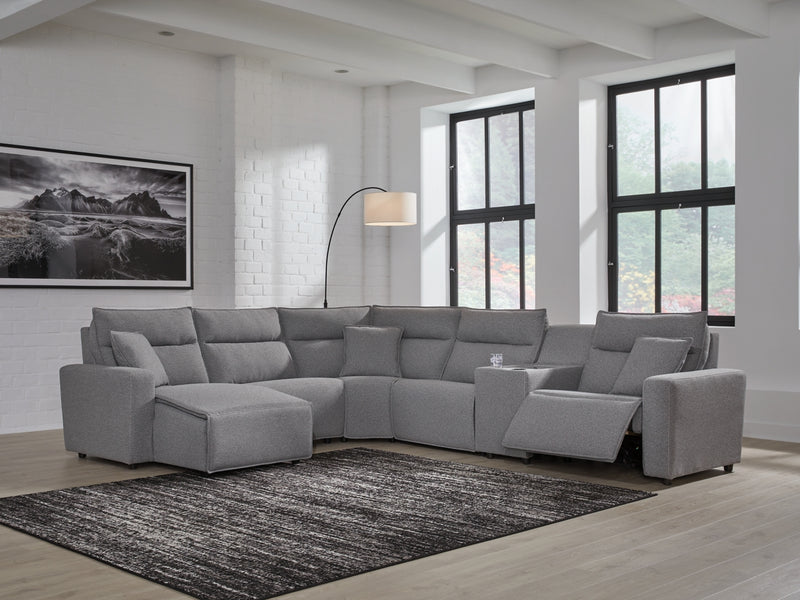 Seccional reclinable Modmax II de 6 piezas con chaise