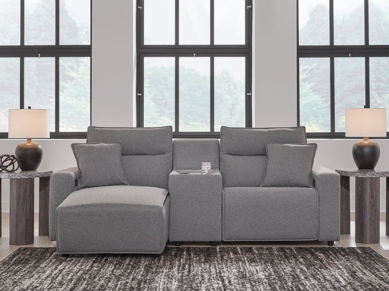 Seccional reclinable eléctrico de 3 piezas Modmax II con diván