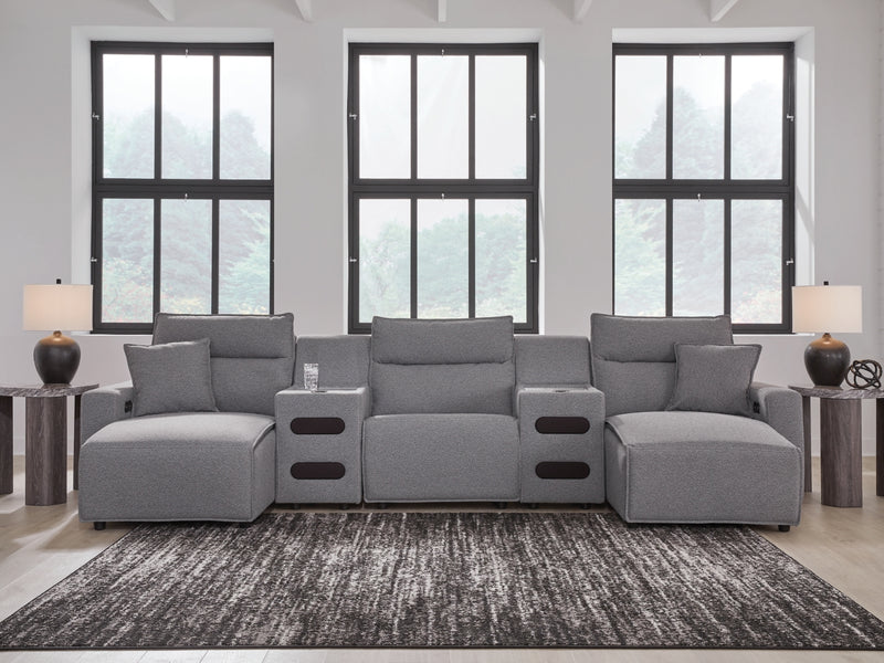 Seccional reclinable eléctrico Modmax II de 5 piezas con chaise longue