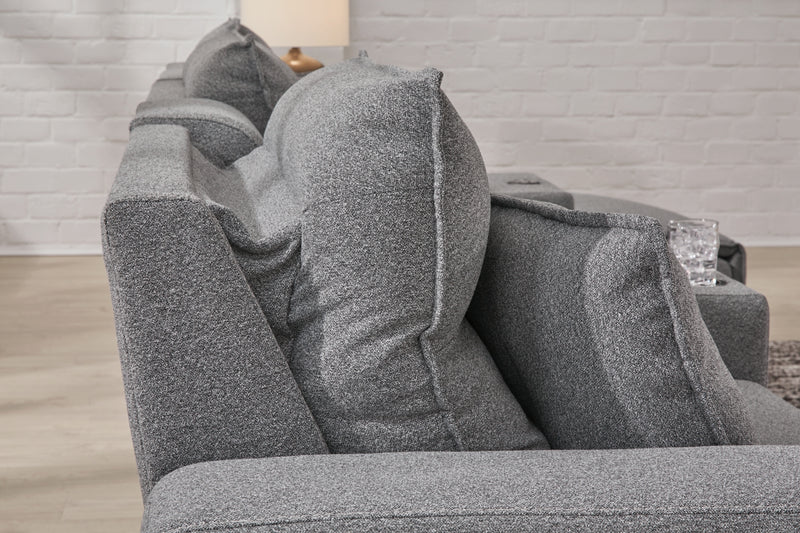 Seccional reclinable eléctrico de 7 piezas Modmax II con consolas de audio