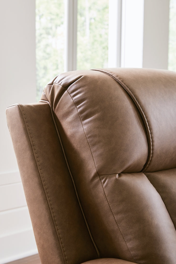Sofá reclinable biplaza Mackmenville con consola