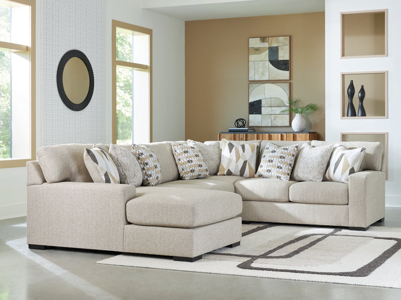 Seccional de 4 piezas Laurelgrove con chaise longue
