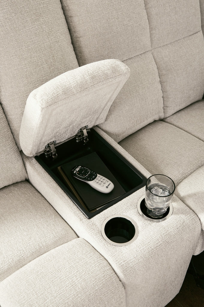 Sofá biplaza reclinable Orlen DBL con consola