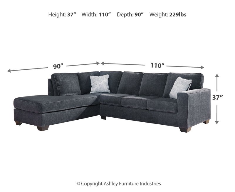 Seccional de 2 piezas Altari con chaise