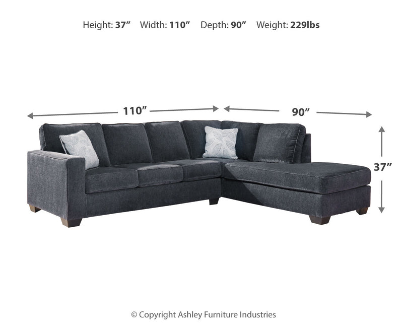Seccional de 2 piezas Altari con chaise