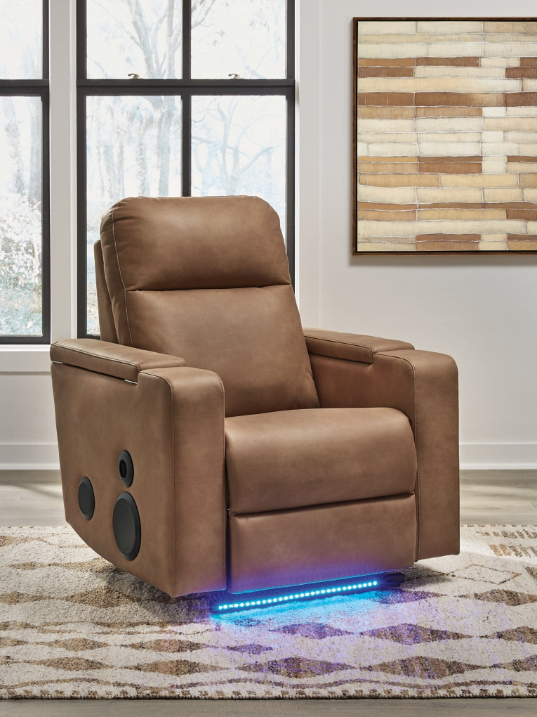 Sillón reclinable eléctrico Flinlock Glider con sistema de audio