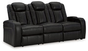 Caveman Den Power Reclining Sofa with Adjustable Headrest